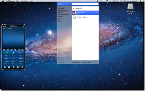 virtual machine start windows on mac